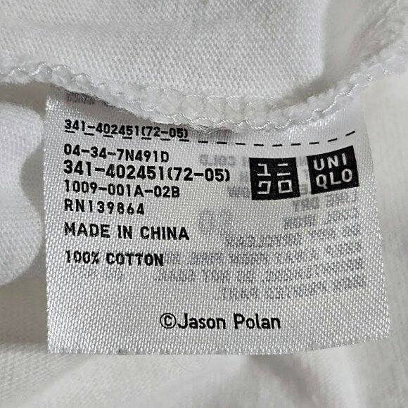Uniqlo x Jason Polan Tee Burger YEEAAA! Art T shirt White L Mens SPRZ NY - Picture 8 of 14